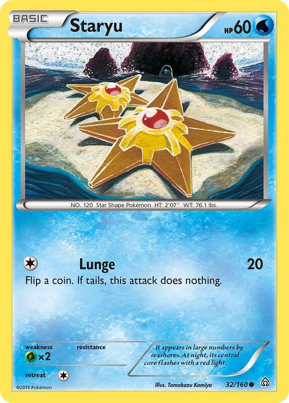 Staryu Pokemon card from XY - Primal Clash