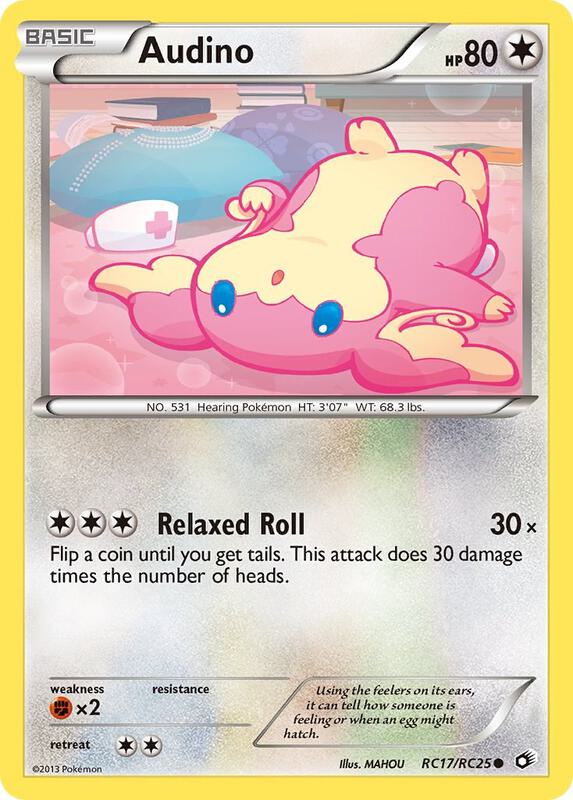 Audino Pokemon card from Legendary Treasures: Radiant Collection