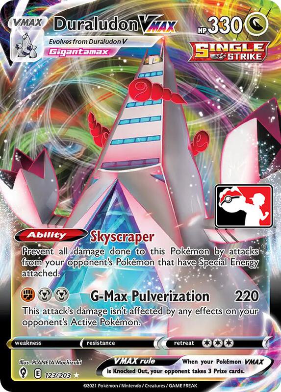 Duraludon VMAX Pokemon card from Prize Pack Series Cards