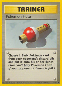 Pokémon Flute Pokemon card from Base Set