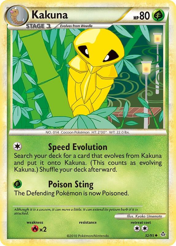 Kakuna Pokemon card from Unleashed