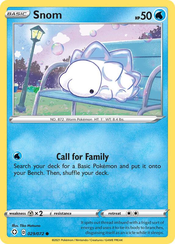 Snom Pokemon card from Shining Fates