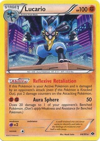 Lucario Pokemon card from Blister Exclusives