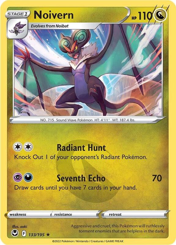 Noivern Pokemon card from SWSH12: Silver