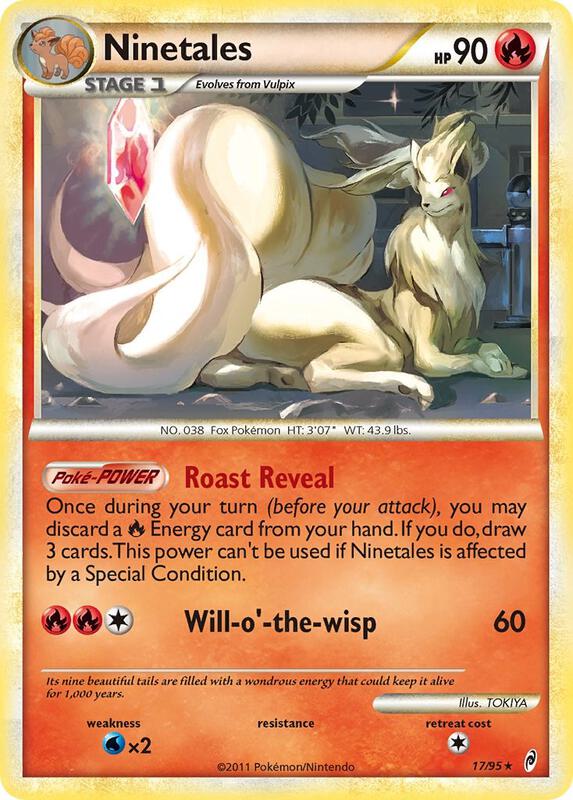 Ninetales Pokemon card from Call of Legends