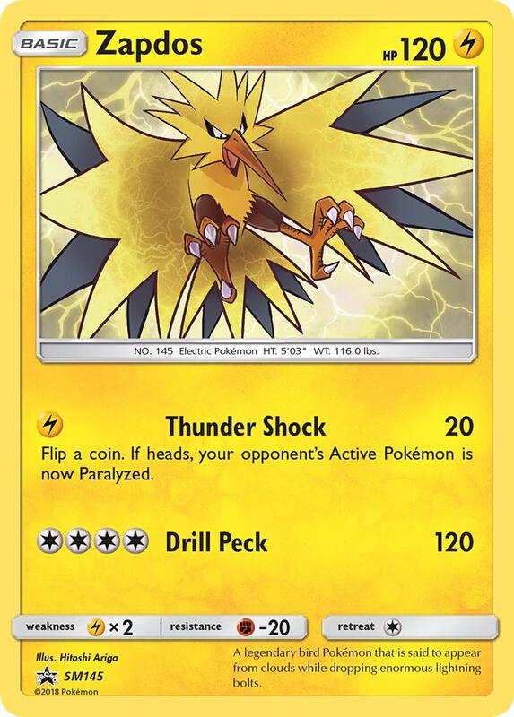 Zapdos - SM145 Pokemon card from SM Promos