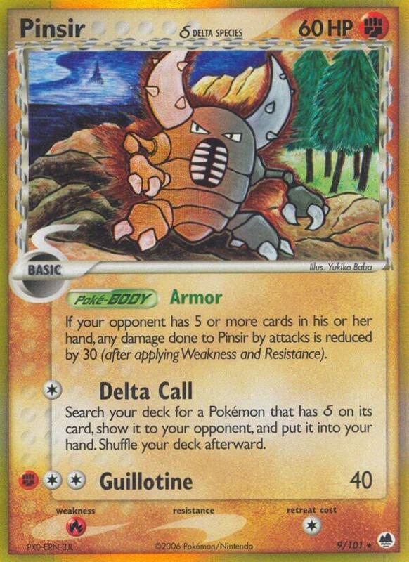 Pinsir (Delta Species) Pokemon card from Dragon Frontiers