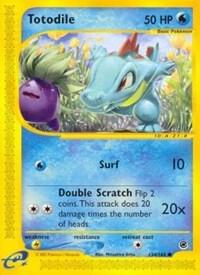 Totodile (134) Pokemon card from Expedition