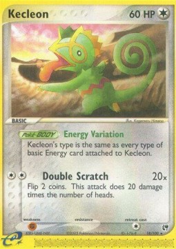 Kecleon Pokemon card from EX Sandstorm