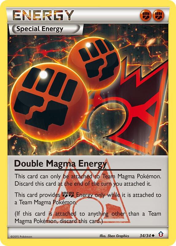 Double Magma Energy Pokemon card from Double Crisis