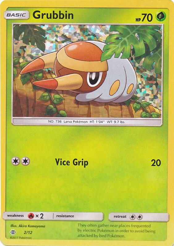 Grubbin Pokemon card from McDonald's Promos 2017