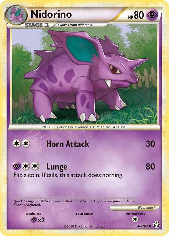 Nidorino Pokemon card from Triumphant