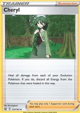 Cheryl Pokemon card from Battle Styles