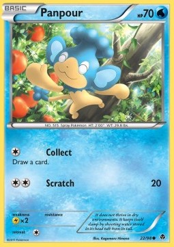 Panpour Pokemon card from Emerging Powers