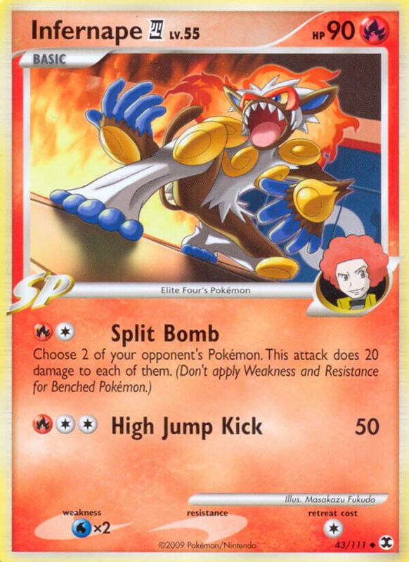 Infernape E4 Pokemon card from Rising Rivals