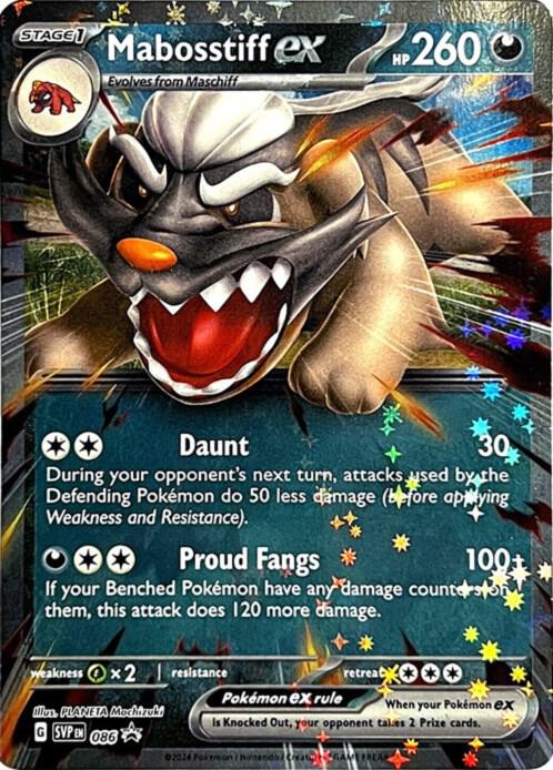 Mabosstiff ex - 086 Pokemon card from SV: Scarlet & Violet Promo Cards