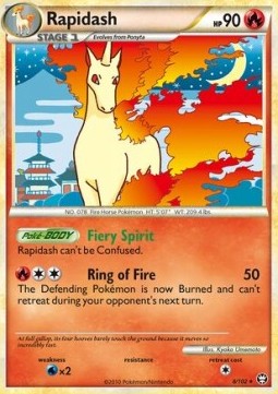 Rapidash Pokemon card from Triumphant