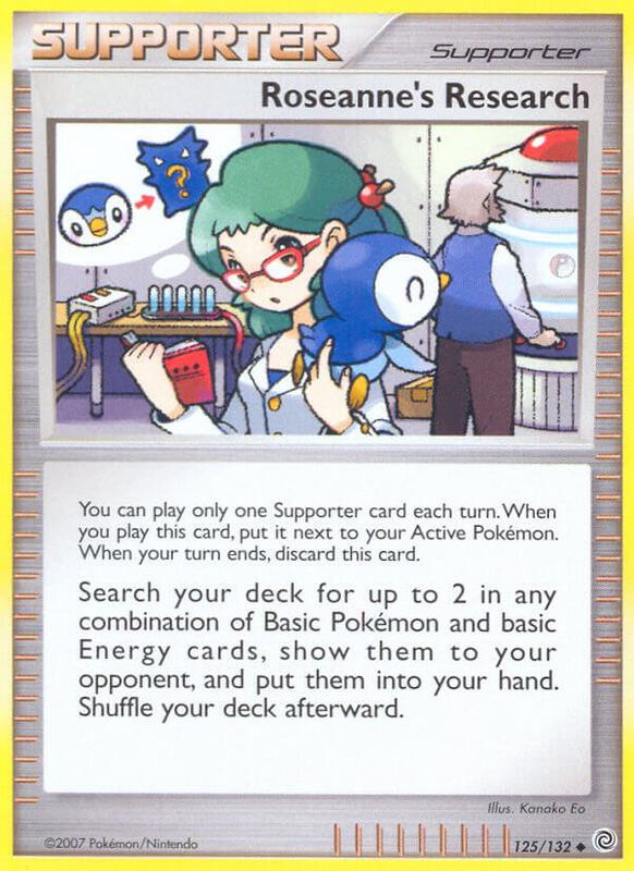 Roseanne's Research Pokemon card from Secret Wonders