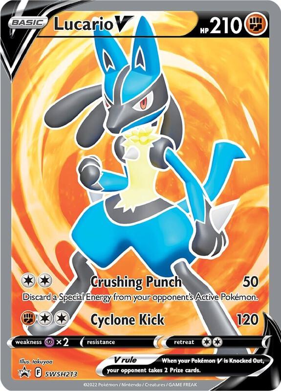 Lucario V - SWSH213 Pokemon card from SWSH: Sword & Shield Promo Cards