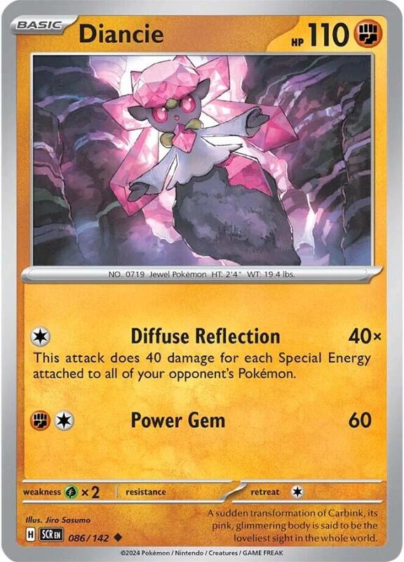Diancie Pokemon card from SV07: Stellar