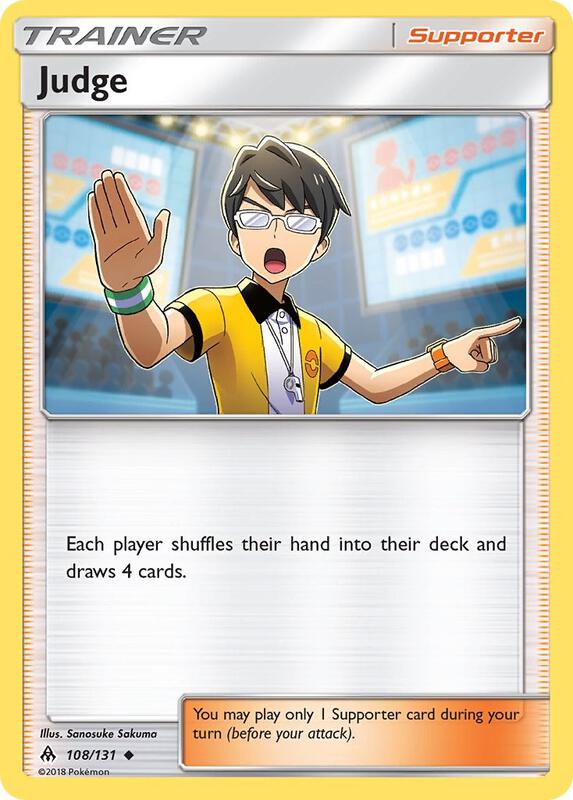 Judge Pokemon card from SM - Forbidden Light