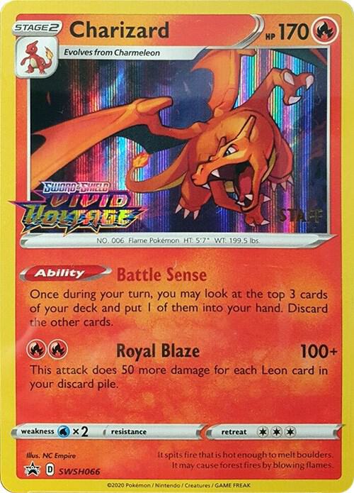 Charizard - SWSH066 (Prerelease) [Staff]