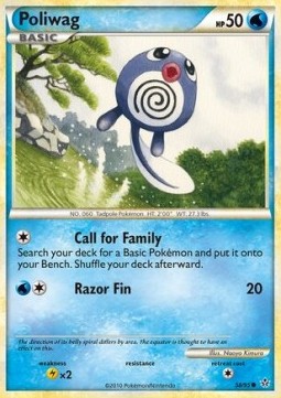 Poliwag Pokemon card from Unleashed