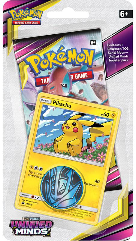 Unified Minds Single Pack Blister [Pikachu] Pokemon card from SM - Unified Minds