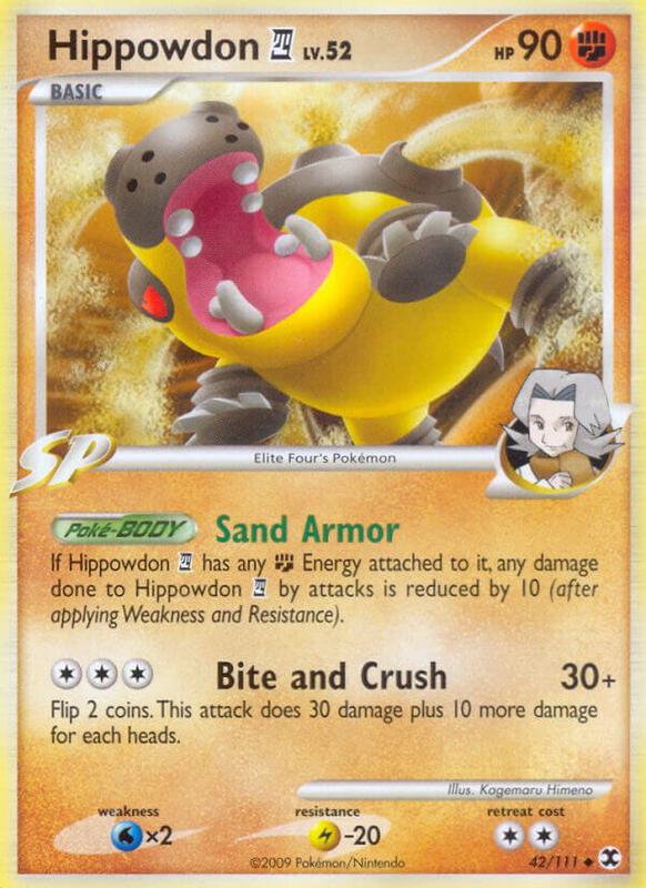Hippowdon E4 Pokemon card from Rising Rivals