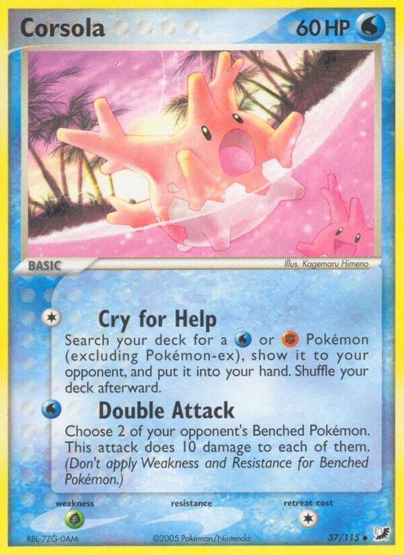 Corsola Pokemon card from Unseen Forces
