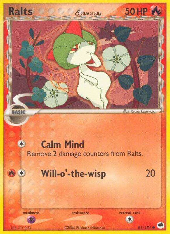 Ralts (Delta Species) Pokemon card from Dragon Frontiers