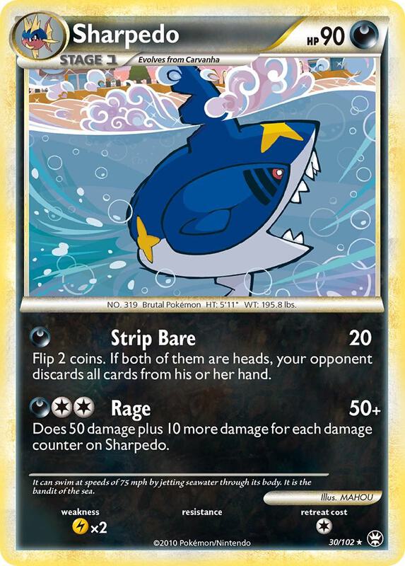 Sharpedo Pokemon card from Triumphant