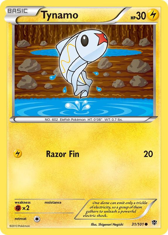 Tynamo Pokemon card from Plasma Blast