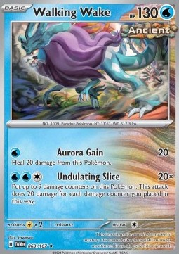 Walking Wake Pokemon card from Twilight Masquerade