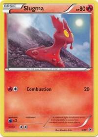 Slugma Pokemon card from Kalos Starter Set