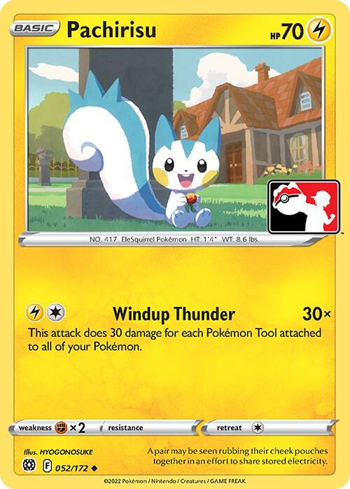 Pachirisu Pokemon card from Prize Pack Series Cards