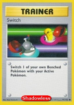 Switch Pokemon card from Base Set