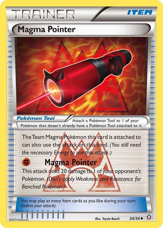 Magma Pointer Pokemon card from Double Crisis