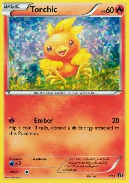 Torchic Pokemon card from McDonalds Collection 2016