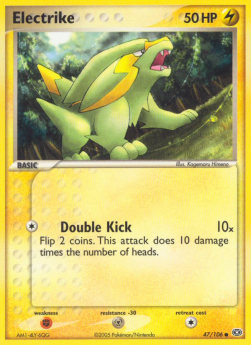 Electrike Pokemon card from EX Emerald