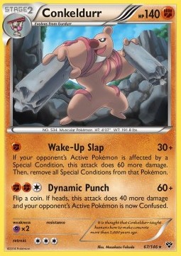 Conkeldurr Pokemon card from XY