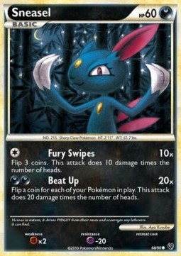 Sneasel Pokemon card from Undaunted