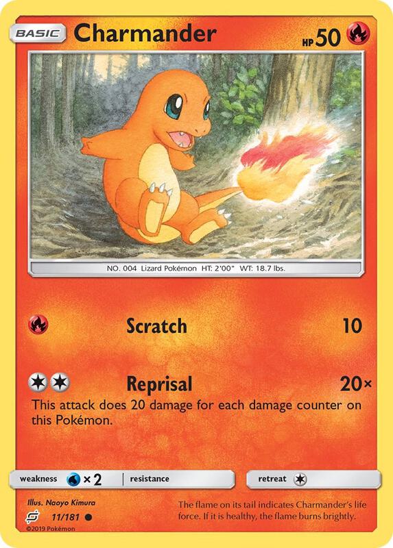 Charmander (11) Pokemon card from SM - Team Up