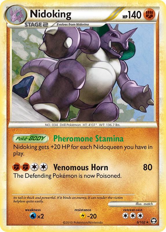 Nidoking Pokemon card from Triumphant