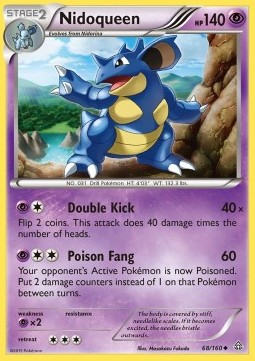 Nidoqueen Pokemon card from XY - Primal Clash