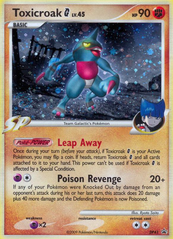 Toxicroak G - DP41 Pokemon card from Diamond and Pearl Promos