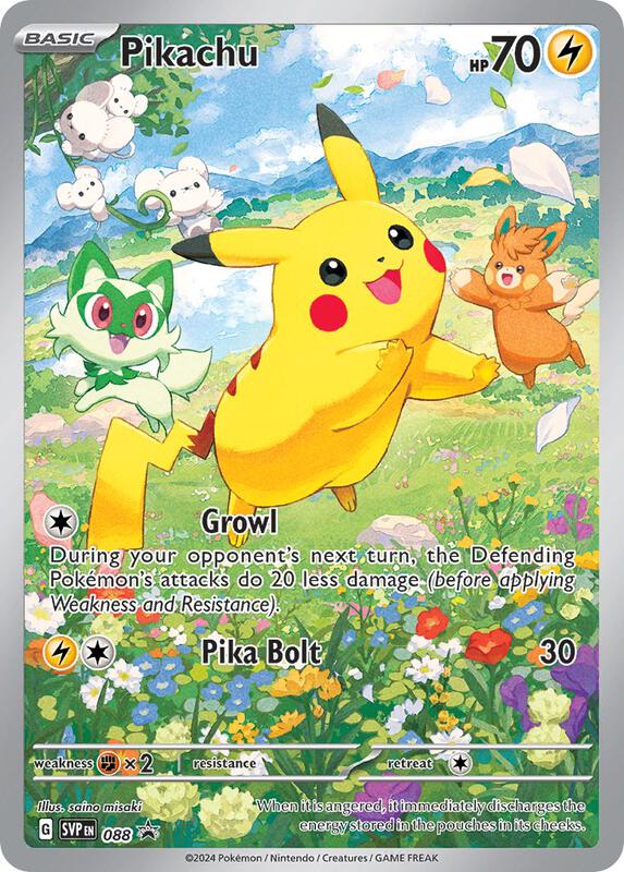 Pikachu - 088 Pokemon card from SV: Scarlet & Violet Promo Cards