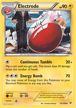 Electrode Pokemon card from Roaring Skies