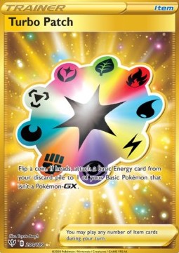 Turbo Patch Pokemon card from Darkness Ablaze