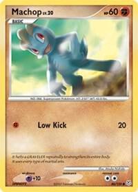Machop Pokemon card from Diamond and Pearl
